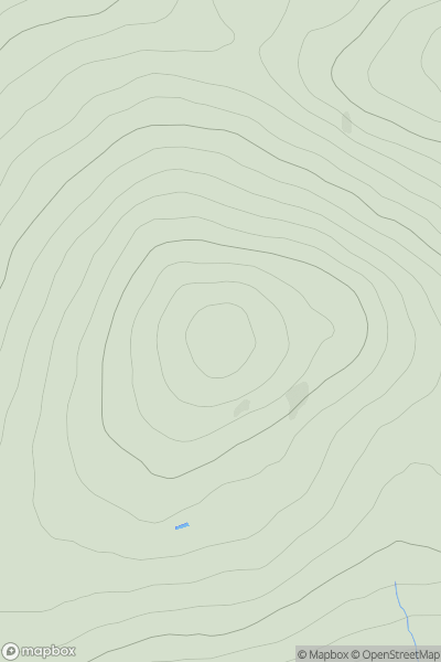 Thumbnail image for Meall nam Maigheach [Loch Rannoch to Glen Lyon] showing contour plot for surrounding peak